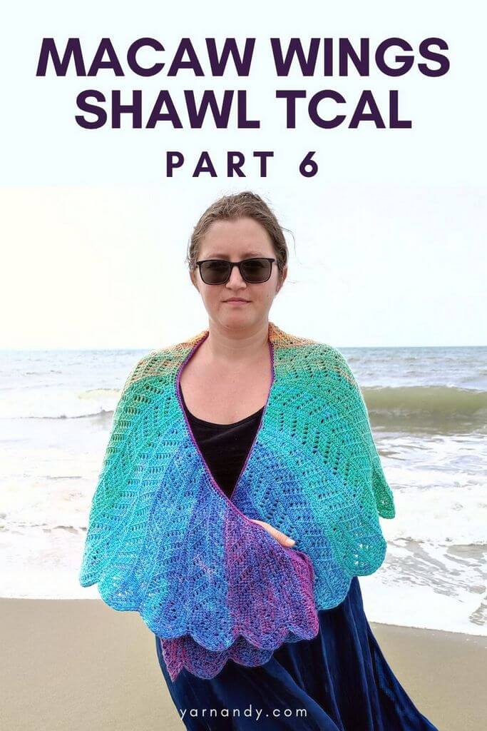 Macaw wings shawl TCAL Pin part 6