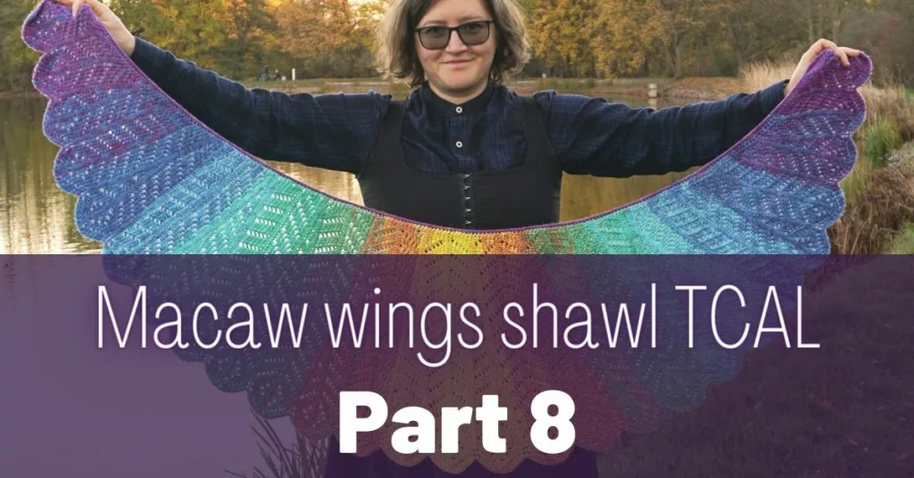 Cover photo Macaw wings shawl part 8