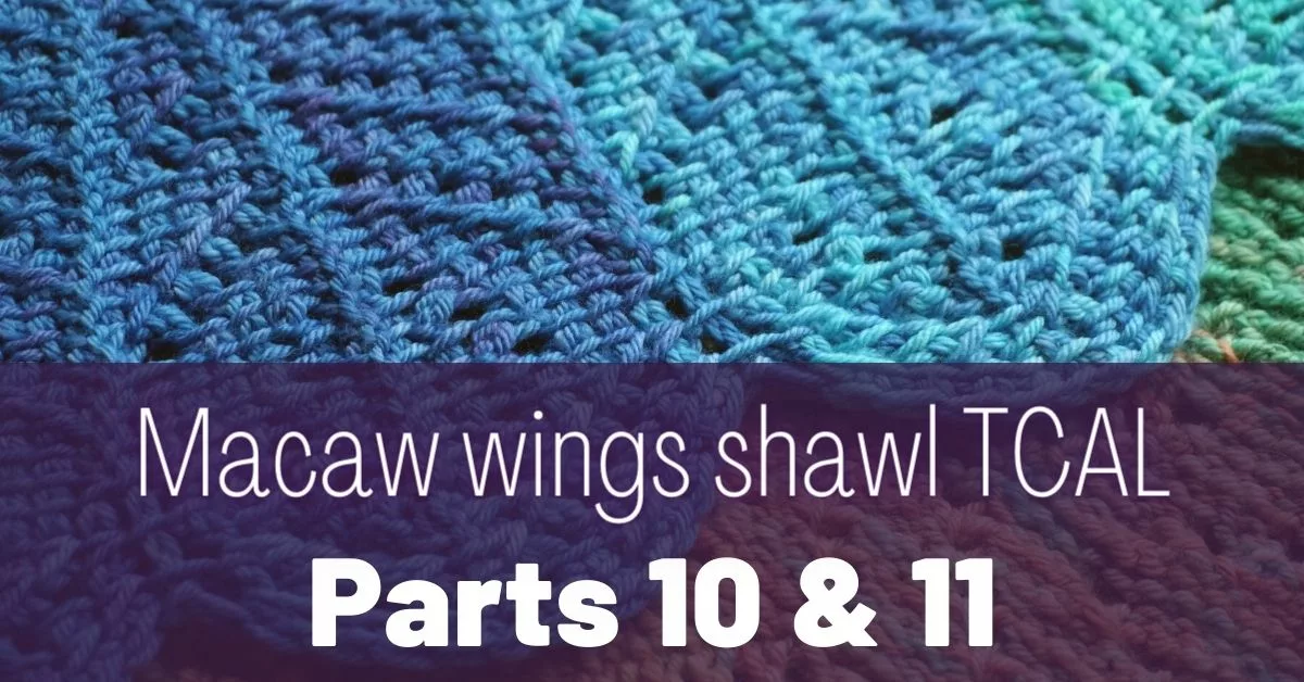 Cover photo Macaw wings shawl parts 10 and 11 jpg