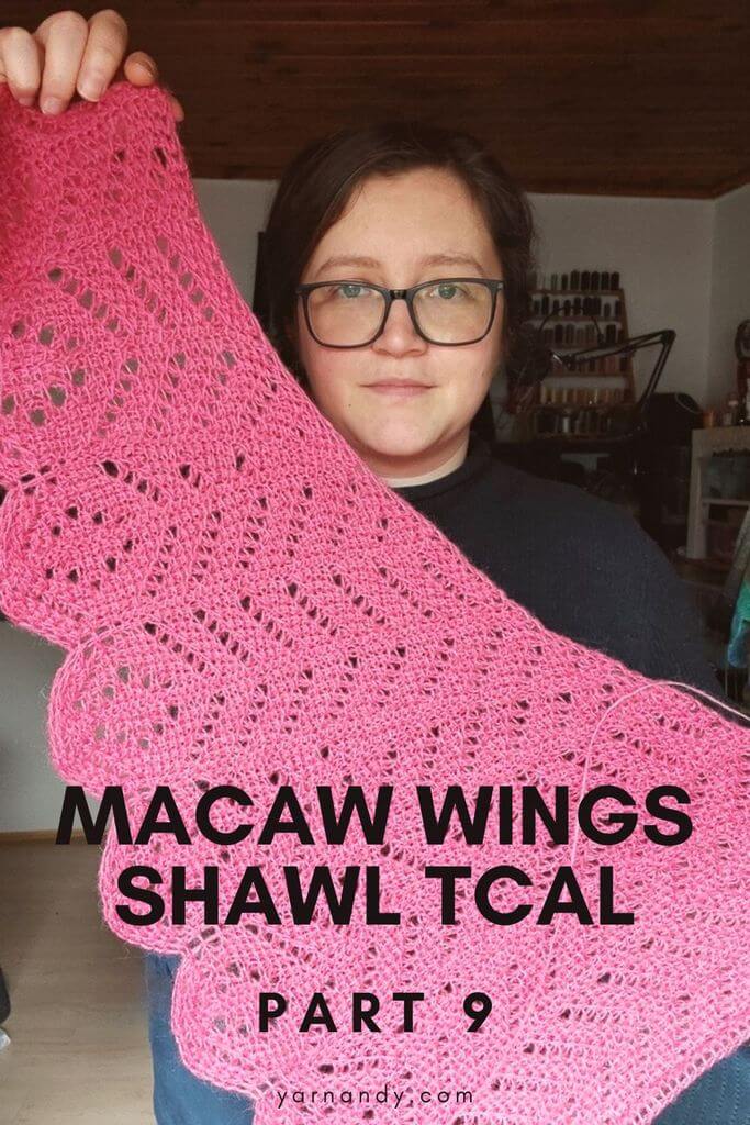 Macaw wings shawl TCAL Pin part 9