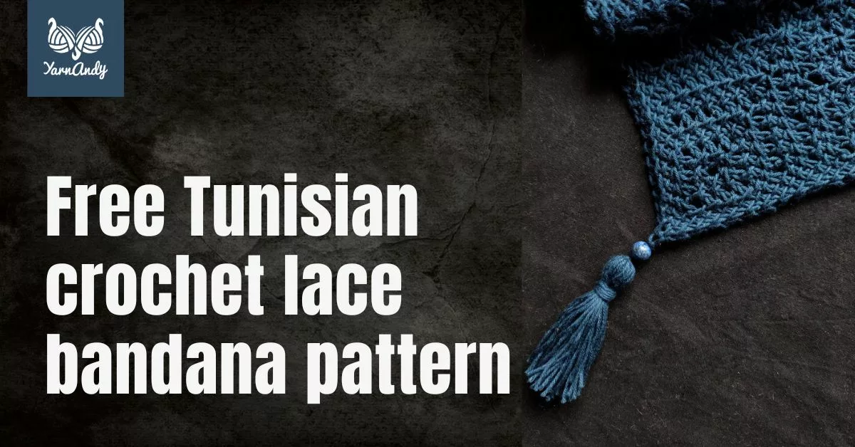 Cover photo Tunisian crochet lace bandana jpg