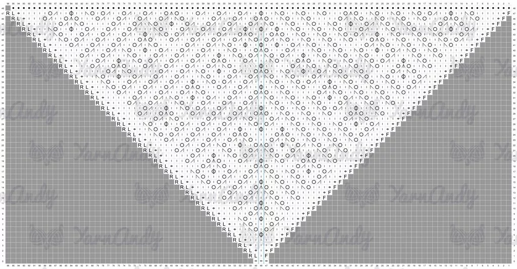Triangle Tunisian crochet lace bandana jpg