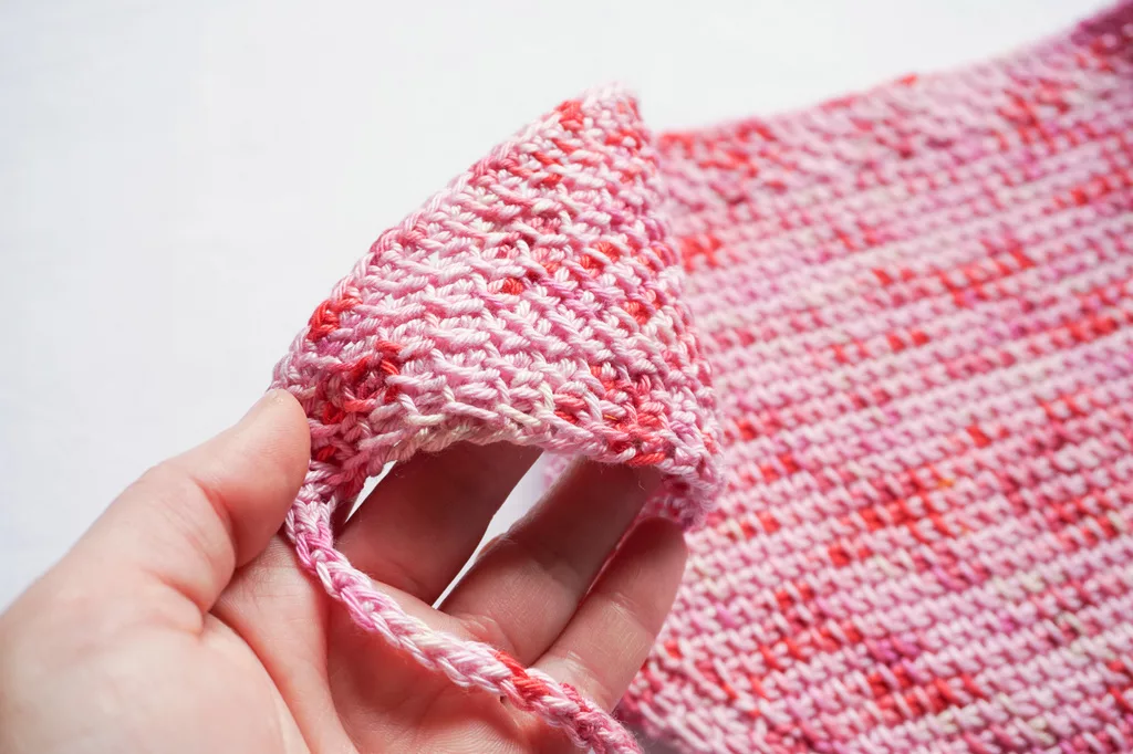 Tunisian crochet simple bandana 14 jpg