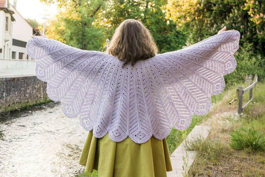 Plumaria capelet Tunisian crochet pattern 13 1024