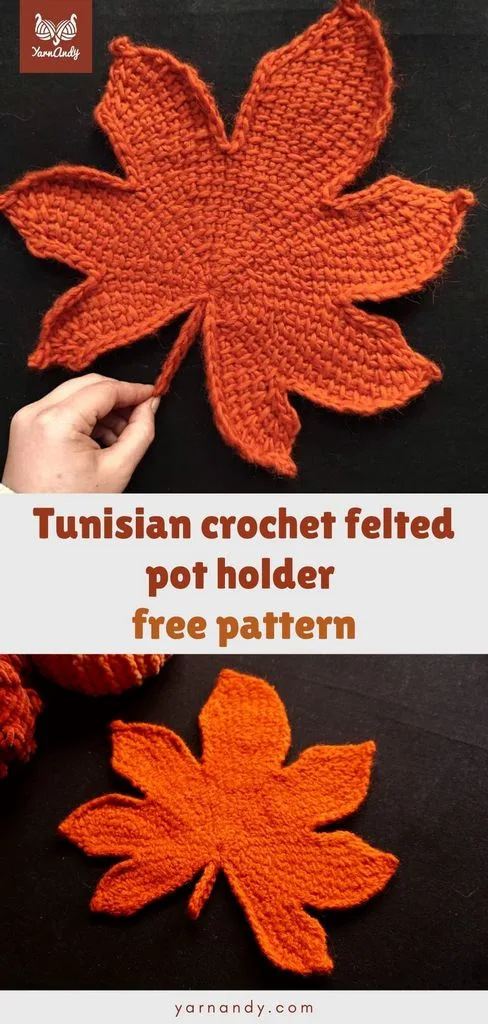 Pin Tunisian crochet leaf pot holder 1024 jpg