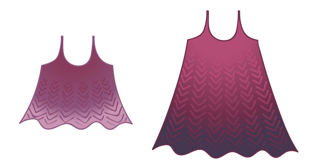 Frilly top schematic gradients