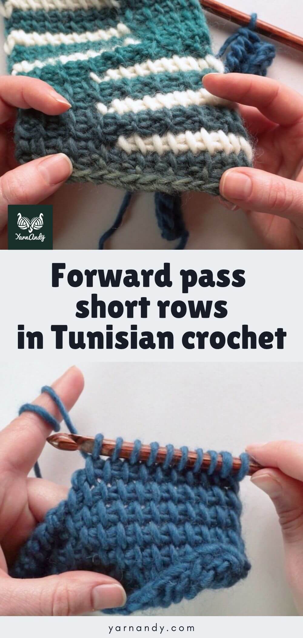 Pin Forward pass short rows in Tunisian crochet 1024