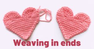 Cover photo weaving in ends