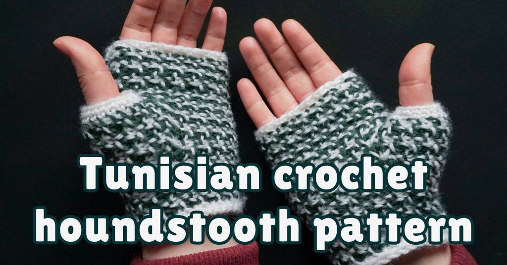 Cover photo houndstooth mittens