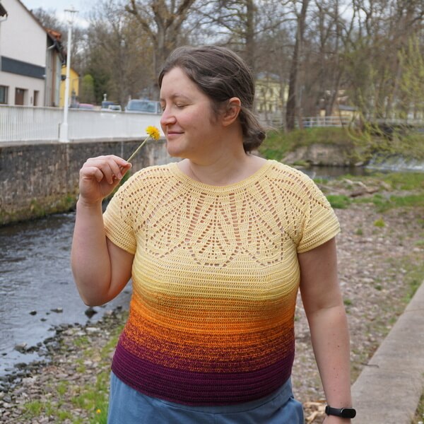Project diary - Calliandra round yoke top 14 Calliandra Second sample 01
