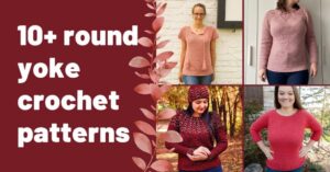 Cover photo round yoke crochet patterns