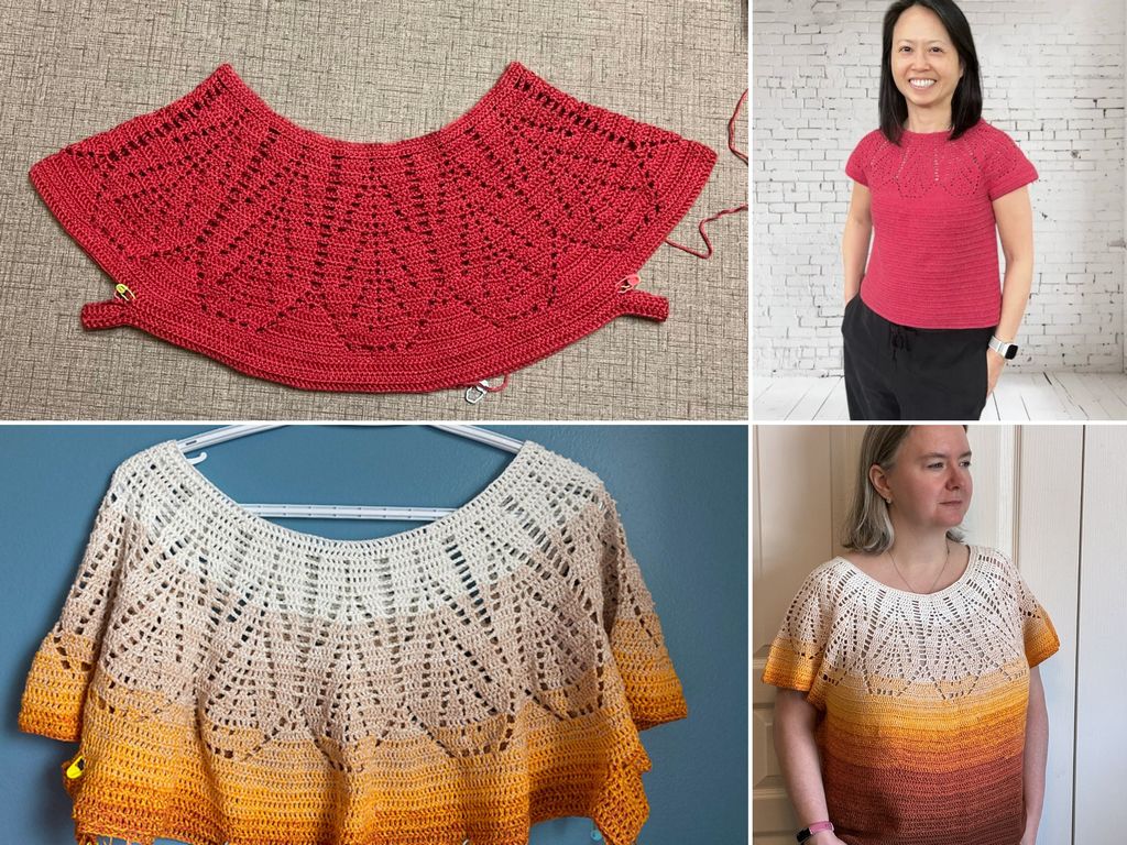 Project diary - Calliandra round yoke top 10 testers 8