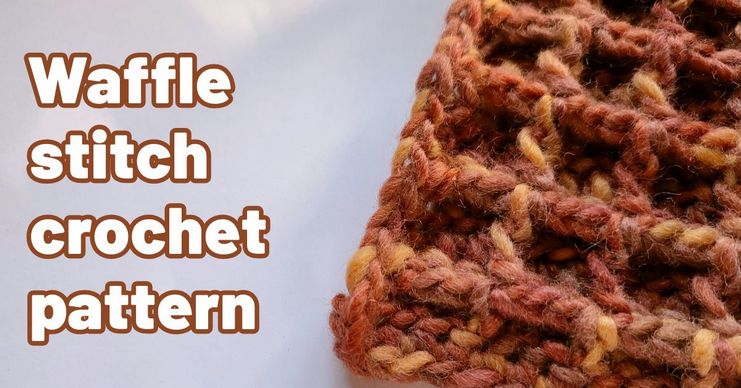 Cover photo crochet waffle stitch