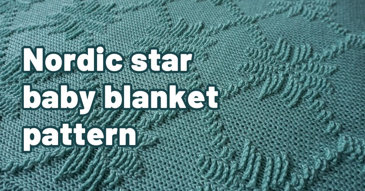 Cover photos Nordic star baby blanket pattern