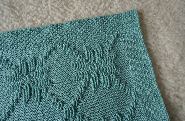 Nordic star Tunisian crochet baby blanket pattern 2 image