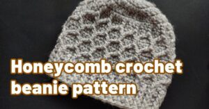 Cover photo honeycomb beanie