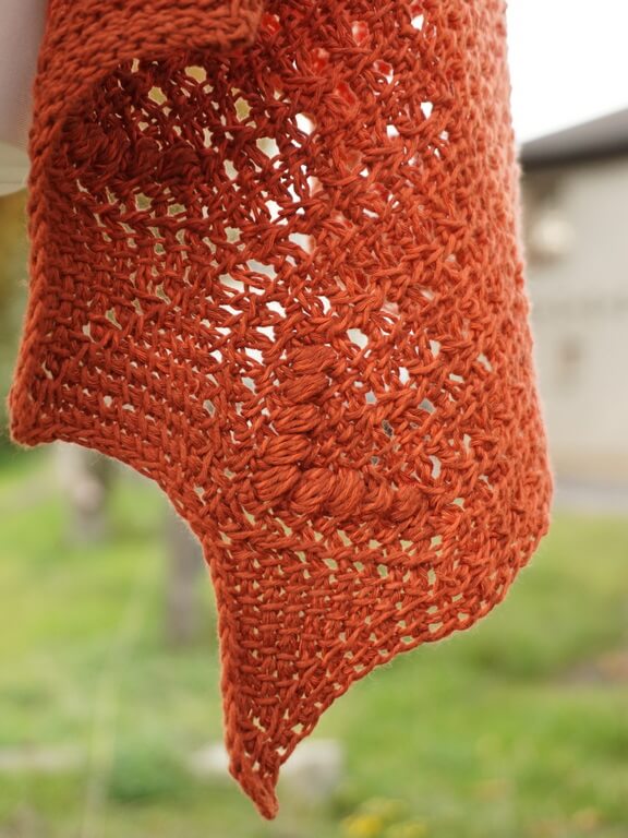 Crisp peach wrap Tunisian crochet pattern 2 Crisp peach wrap 10