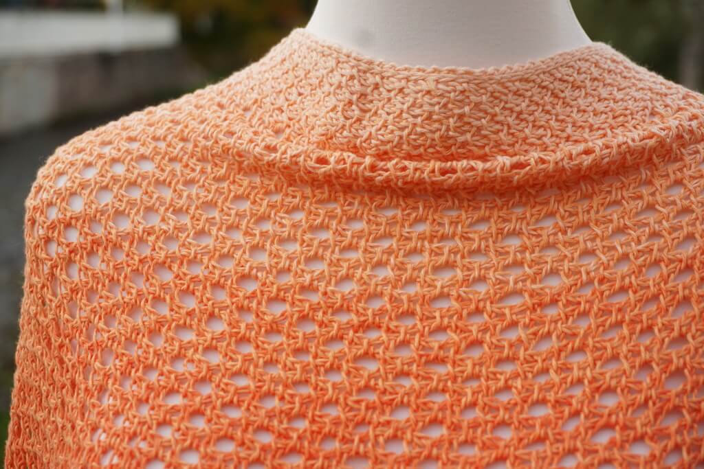Crisp peach wrap Tunisian crochet pattern 5 Crisp peach wrap 7