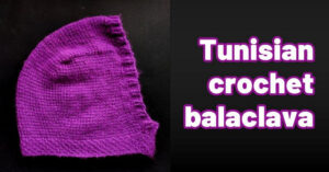 Cover photo Tunisian crochet balaclava