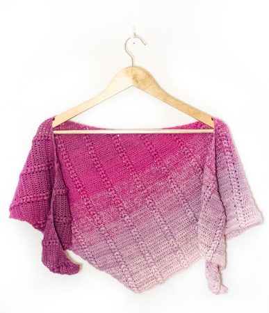 Blackberry pudding shawl
